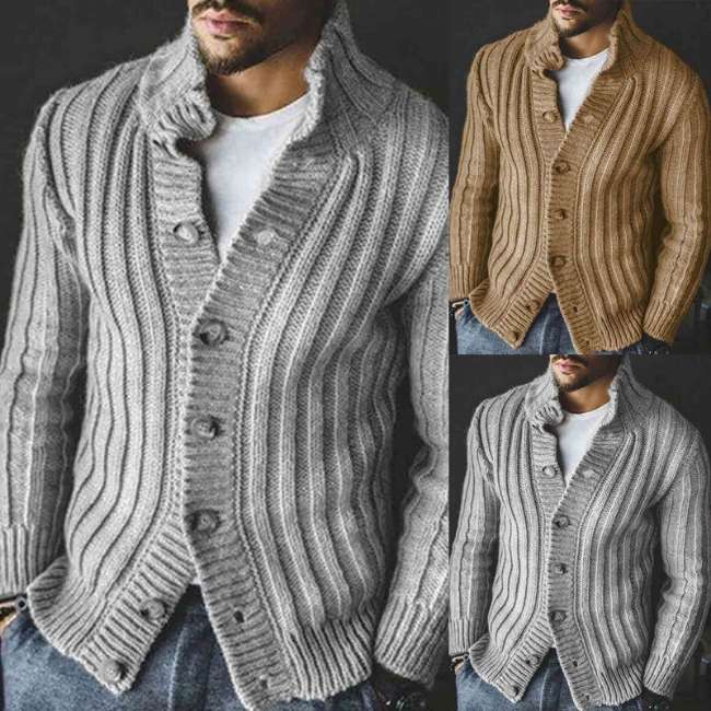 8 Model Jaket Rajut Pria Tebal Lengan Panjang yang Stylish