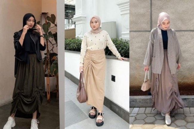 8 Inspirasi Outfit Rok Serut untuk Hijab & Non Hijab, Bikin Anggun!