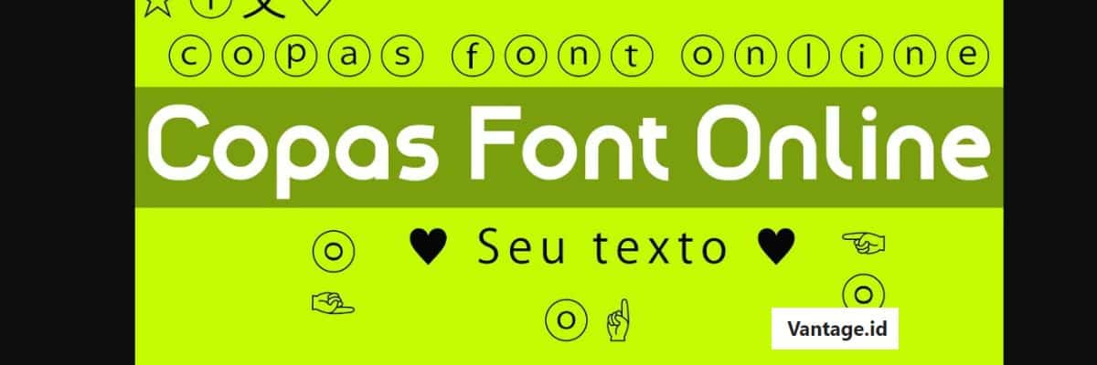 Copas Font Online Aesthetic Warna Warni Lengkap Update!