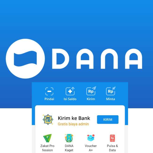 Dengan menggunakan DANA