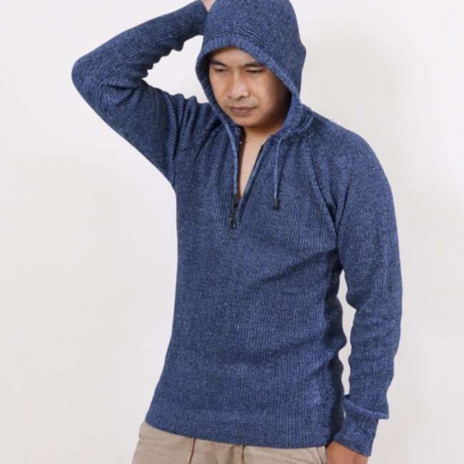 Jaket Hoodie Rajut