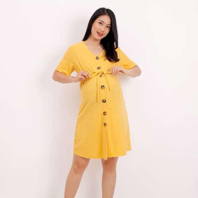 Knit Dress Full Button