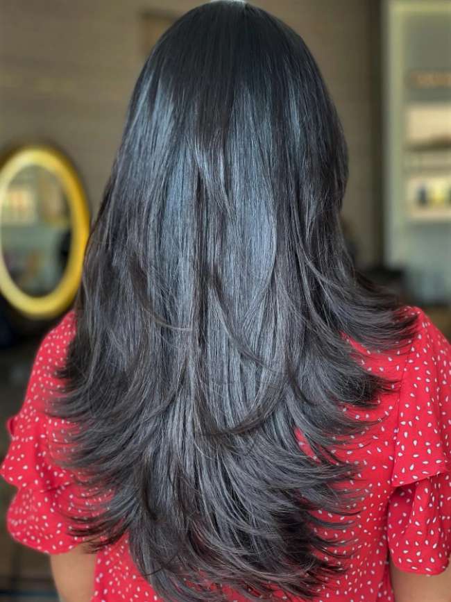 Layer Staight Haircut