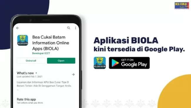 Melalui Aplikasi Bea Cukai