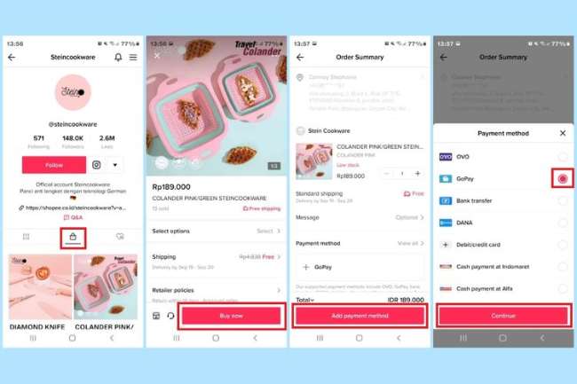 Menu Shop