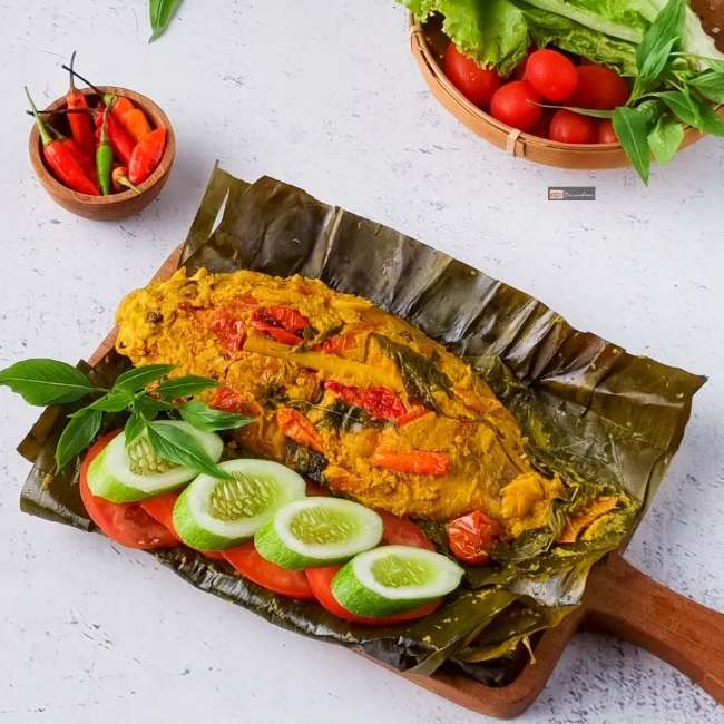 Pepes Ikan Nila Daun Singkong