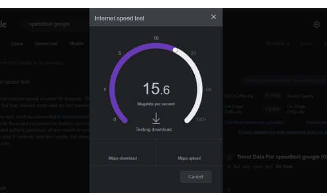 Speedtest Google