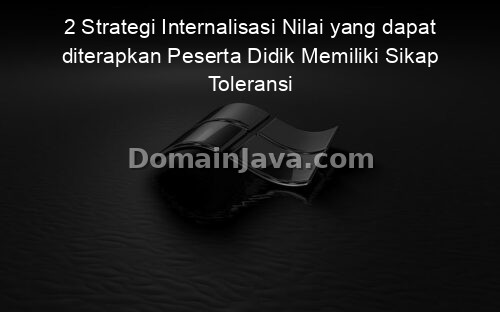 2 Strategi Internalisasi Nilai yang dapat diterapkan Peserta Didik Memiliki Sikap Toleransi