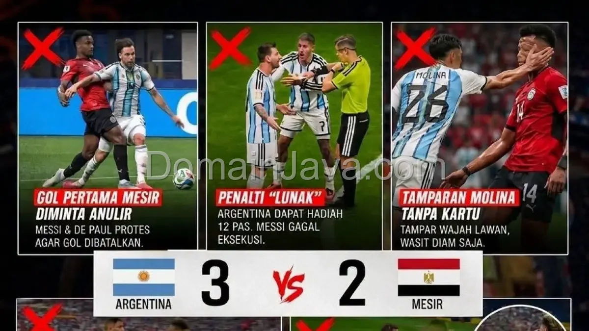 Drama Panas di Lapangan Hijau: Argentina Tundukkan Mesir Penuh Kontroversi
