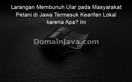 Larangan Membunuh Ular pada Masyarakat Petani di Jawa Termasuk Kearifan Lokal karena Apa? Ini Penjelasannya