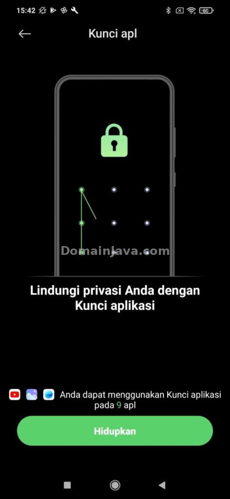 Menggunakan Metode Pengaturan Bawaan