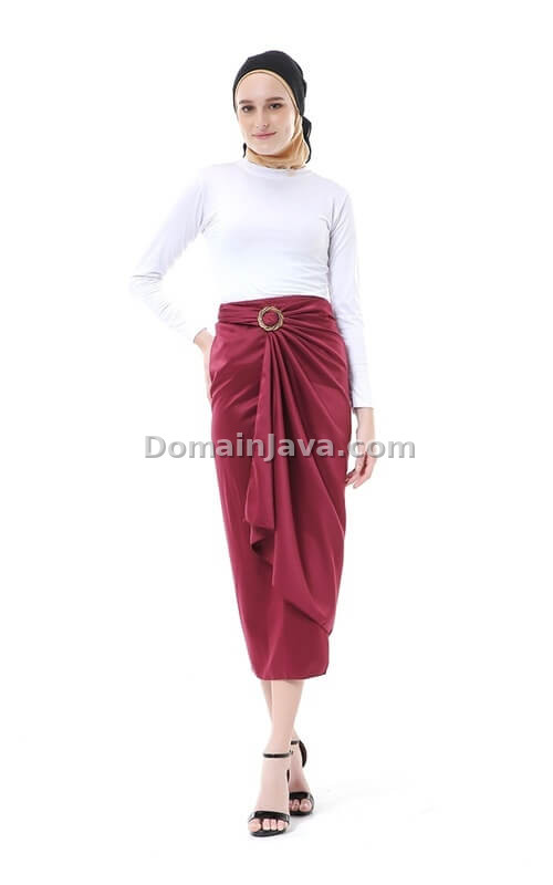 OOTD Kondangan Rok Lilit Wrap Skirt